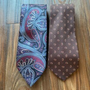 2 NWOT AMERICAN EDITION Silk Ties